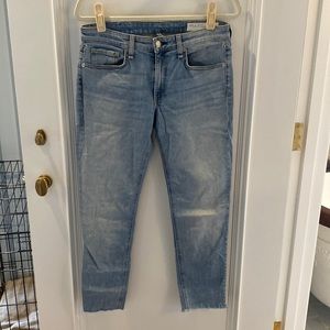 Rag & Bone “Dre low rise ankle slim boyfriend” jean, size 27
